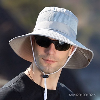 Sombrero de pescador de verano para hombre, sombrero de sol informal, sombrero de pesca con protección solar para montañismo, sombrero de pesca con protección UV (6)