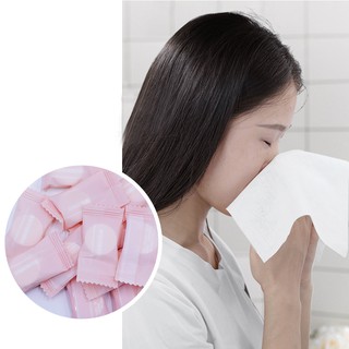 100 piezas desechables tela no tejida comprimida mini toalla de limpieza facial paño para viaje conveniente