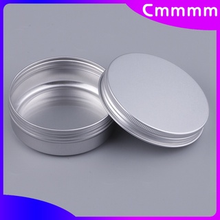(Cmmmm) 5 piezas 30/40/120 ml De aluminio redondo bálsamo labial contenedor De latas botellas con tapa De Rosca Para labios Balm Cosméticos (7)