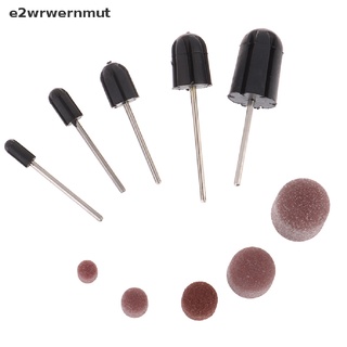 [e2wrwernmut] 1/5Pcs Grit Sanding Caps Block Caps Mandrel Nail Pedicure Electric Nail Drill [HOT] (1)
