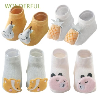WONDERFUL New Cotton Baby Socks Accessories Anti Slip Floor Newborn Socks Infant Autumn Winter 6-12 month Soft Cartoon Animal