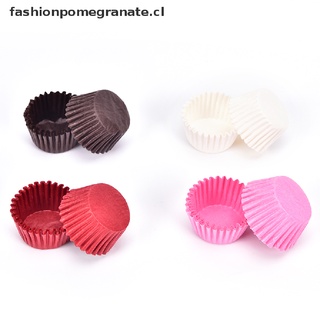 [Granada] 500 Pzs Mini Forros De Papel Chocados Para Hornear Cupcakes Pastel De Color Sólido (4)