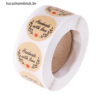 Luiukhot stickers Redondos hechos a mano con Amor gracias/stickers/sellos/decoración De fiesta (Lucaiitombiuk)