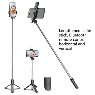 gd selfie stick trípode de mano, monópode extensible con control remoto luz de relleno horizontal y vertical soporte de teléfono clip