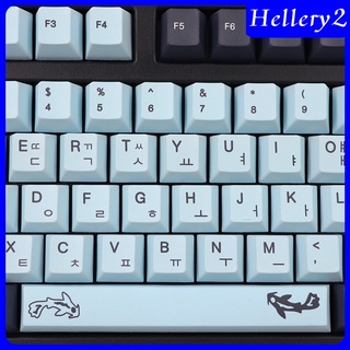 [HELLERY2] Mizu2 Theme DYE-SUB PBT teclas DIY Set para la mayoría de los teclados mecánicos de juegos (3)