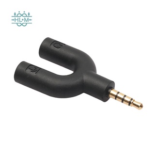 Adaptador de tipo u de doble MM para auriculares enchufe de Audio divisor micrófono 2 en 1 conector giratorio para Android iPhone
