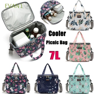 evan1 portátil enfriador bolsa de viaje caja de almacenamiento aislado bolsas de almuerzo impermeable 7l correa de hombro casual bolsos térmicos bolsa de picnic/multicolor