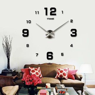 Nueva moda sala de estar Super tranquila Tv sofá fondo reloj de pared personalidad moderna