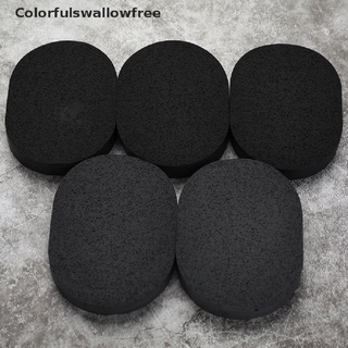 colorfulswallowfree negro bambú carbón cara limpia esponja fibra de madera lavado facial maquillaje puff belle