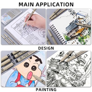 Sakura Pigma Micron Pen Set Drawing Pen Sketching Art Supplies (9)