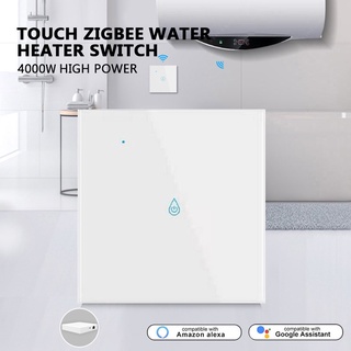 Tuya 20a Interruptor De calentador De agua táctil Inteligente Zigbee Interruptor De pared tiempo control Remoto trabajo con Google en Casa y Alexa Xx (3)