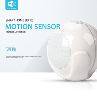 Wifi Smart PIR Sensor de movimiento Smart Home Dectector Compatible con, IFTTT para Control de voz, sin concentrador
