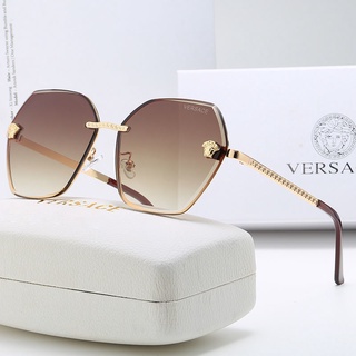 ¡cermin Mata Hitam Versace! ¡embalaje! Nueva moda clásica sin marco todo partido gafas de sol para mujer