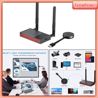 [Lyewhrwp] transmisor HDMI inalámbrico y receptor de pantalla adaptador Plug and Play