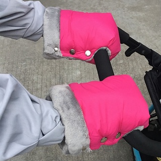 caliente cochecito de bebé guante al aire libre anticongelante cochecito cochecito de mano esposa universal cochecito mano cubierta rosa (4)