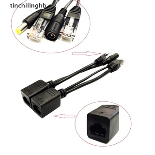 [tinchilinghb] power over ethernet adaptador poe pasivo inyector + kit divisor poe cable negro [caliente]