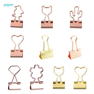 papel 10 piezas pequeños clips de papel mini binder clips abrazaderas de papel swallowtail abrazadera conjunto