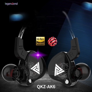 Qkz Ak6 audífonos intrauditivos con Monitor De escenario dinámico in-ear con micrófono bajo