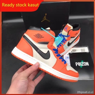 listo stock kasut nike air jordan 1 kasut inspirado hombres mujeres zapatos de baloncesto