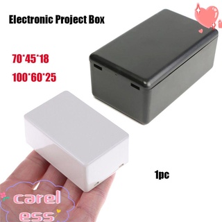 careless 70/100mm caliente impermeable proyecto blanco negro cajas caja electrónica proyecto caja de plástico abs diy 2 colores 2 tamaños para elegir caja de instrumento de alta calidad/multicolor