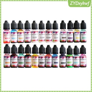 Alcohol Ink Set 26 Vibrant Colors for Epoxy Resin Color Dye Pigment Liquid