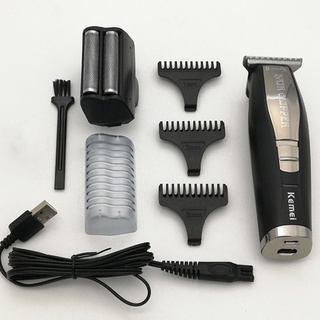 Kemei pelo barba Trimmer afeitadora de los hombres 0mm calvo cortador de pelo Reciprocating maquinilla de afeitar acabado de la máquina (8)