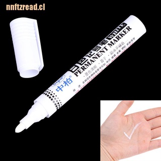 NN 5pcs SM389 White Marker Pen Permanent For Metal Metallic Pen Craftwork Supplies
