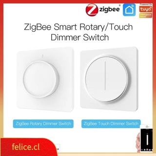ready stock eu zigbee smart rotary/touch light dimmer switch smart life/tuya app control remoto funciona con alexa google assistants yasuo