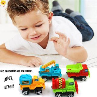 [SF]Pull Back Engineering Model Car Diecast coche de juguete vehículos de juguete coches para niños