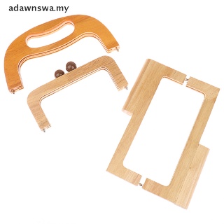 Adawa bolsa de madera bolso marco hecho a mano bolsa de piezas cierre hebillas monedero asas.