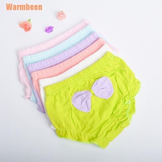 (Warmbeen) niños 100% algodón ropa interior bragas niñas bebé bebé lindo gran arco pantalones cortos (9)