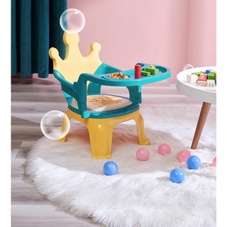 Los niños de la silla de comedor multifunción bebé comer silla de comedor hogar corto bebé Anti-caída respaldo silla de bebé (2)
