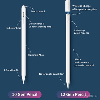 JCFS🔥Bens à vista🔥GOOJODOQ 12th Stylus Pencil para iPad con Palm Rejection con cargador inalámbrico