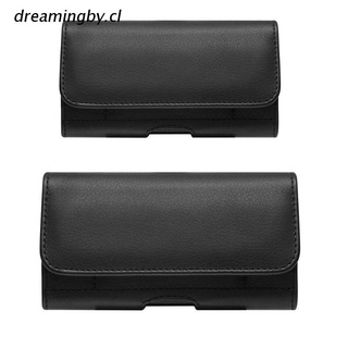 dreamingby.cl PU Leather Horizontal Waist Belt Clip Pouch Phone Bag For Men