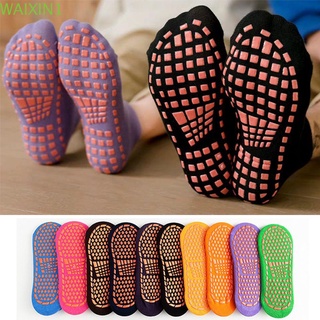 heebii calcetines antideslizantes de goma antideslizantes para yoga/punto de pegamento/calcetines de piso de algodón cálido/calcetines transpirables de educación temprana/multicolor
