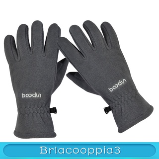 Brlacooppia3 guantes De Ciclismo pantalla táctil Para invierno/guantes De Dedos Completos grises