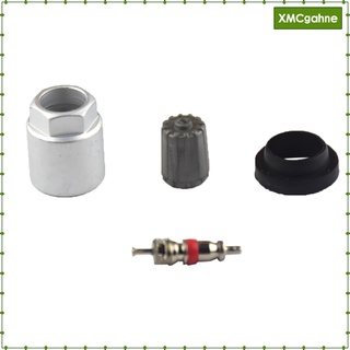 1 Set Of 4 Pieces TPMS Tire Pressure Sensor Repair Nut Valve Core Cap Gasket Service Kits