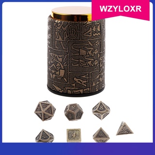 [wzyloxr] Juego de 2 cubos de cubos de poliedro con tazas para calabozos u0026 dragones