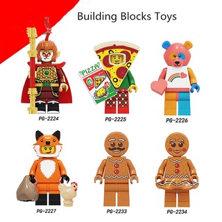 Brinquedos De Blocos De Montar Lego Minifigures Monkey King Little Bear Gengibre