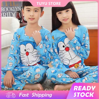 2 unids/Set niños pijamas de dibujos animados Baju Tidur niños pijamas niños ropa de dormir ropa de dormir ropa de dormir