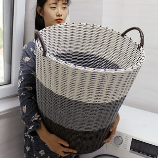 Cesta de lavandería grande cargada cesta de almacenamiento de ropa sucia cesta de lavandería (1)