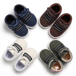 Xzq-0-18m recién nacido suela suave cuna zapatos niños niños con cordones botas de tobillo (3)
