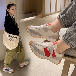 ¤✶Zapatos deportivos para niñas 2021 primavera y otoño nuevos zapatos viejos para niños Versión coreana de los zapatos Forrest Gump zapatos para correr casuales de suela blanda para niños