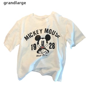 [grandlarge] disney mickey mouse impresión de dibujos animados jersey gráfico top camisetas parejas coincidencia