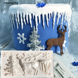 roswetty molde de silicona para pastel de navidad copo de nieve fondant molde para hornear herramientas de decoración cl (1)