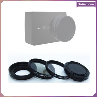 Lens Cover+37mm UV Filter +37mm CPL Filter For 4K Action Camera