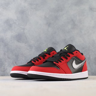 Nike Air Jordán 1 Low Gym Red Mens and Womens Fashion Casual Shoes Comfortable and Versatile Sports Shoes