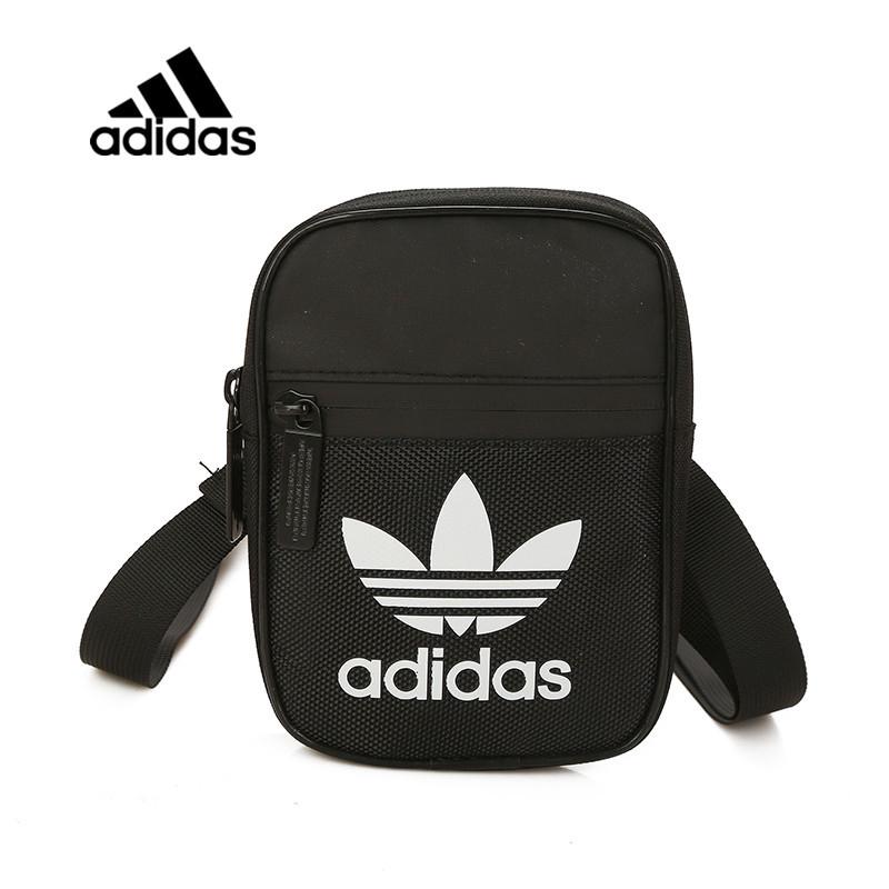 『Fp•Bag』 medio precio Adidas bolsa de ocio para hombres y mujeres Unisex pareja Crossbody bolsos de hombro negro señoras Slingbags beg sandang belanja pelancongan (4)