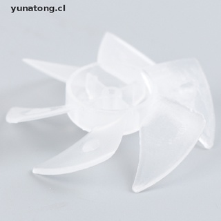[yunatong] 1 hoja de ventilador de plástico de pequeña potencia, 6 hojas para el motor de secador de pelo [cl]