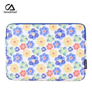 Lindo flor portátil bolsa impermeable cubierta de cuero Ultrabook Tablet iPad funda delgada para Macbook Air Pro Acer Dell 12 13 14 15 pulgadas